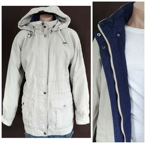 Towne London Fog Coat Jacket w/ Hood & Liner